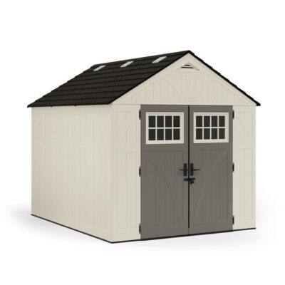 Outdoor Vanilla 8 ft. W x 10 ft. D Plastic Storage Shed