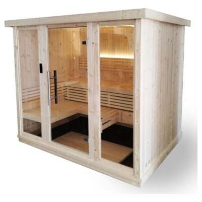 SaunaLife Model X7 4 to 6 Person Indoor Home Sauna