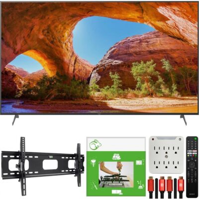 Sony X91J 85 inch HDR 4K UHD Smart LED TV 2021 +TaskRabbit Installation Bundle