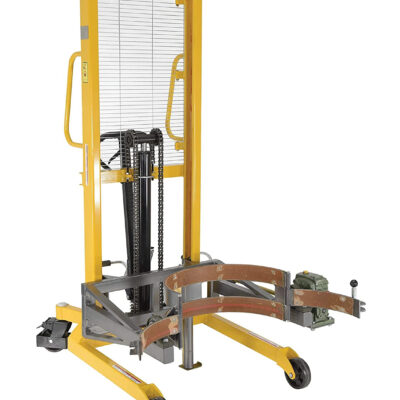 Vestil Drum-Lrt-Ec Drum Lifter/Rotator/Transport with Strap, 44″ Length X 82″ Height X 40″ Width, 550 Lb. Capacity, Yellow