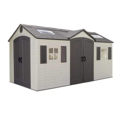 Lifetime 15? x 8? Dual-Entry Outdoor Storage Shed