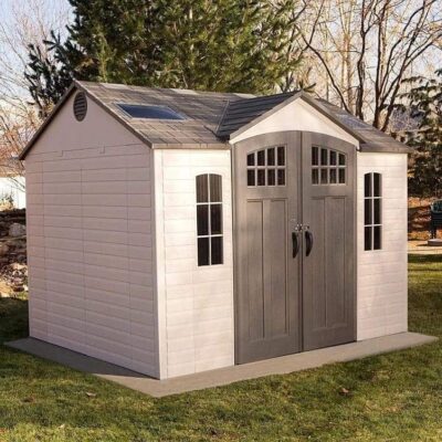 Lifetime 10ft x 8ft Outdoor Storage Shed with Carriage Doors