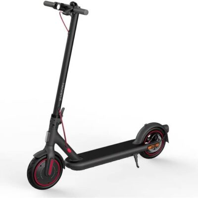 Xiaomi Electric Scooter 4 Pro, ‎Foldable, 25km/h Max Speed, 10″ Tubeless Self-sealing Tires, 350W Rated Power, 55km travel range, Black | ‎BHR5398GL