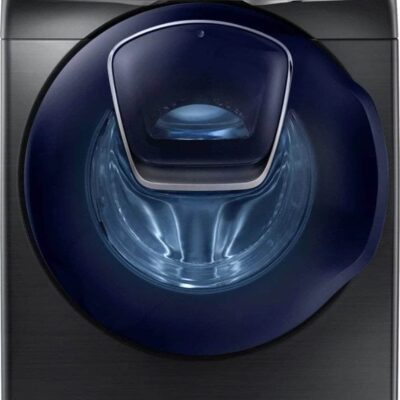 Samsung ? 4.5 Cu. Ft. High Efficiency Stackable Front Load Washer with Steam and AddWash ? Black stainless steel