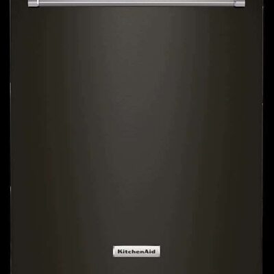 KitchenAid – Top Control Built-In Dishwasher with Stainless Steel Tub, FreeFlex Third Rack, 44dBA – Black stainless steel