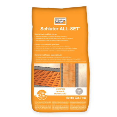 Schluter ALL-SET Modified Thin-set Mortar – Gray (50 lb.)