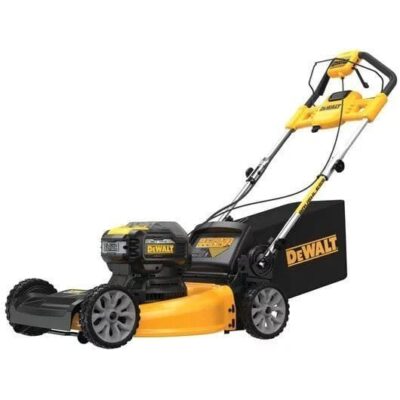 21 in. 20-Volt Cordless Electric Manual Walk Behind Self Propelled Mower with Two 12 Ah Flexvolt Batteries and Charger