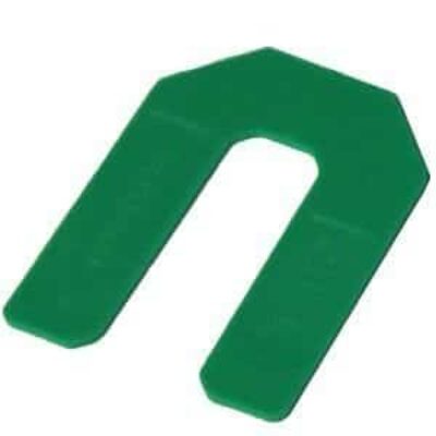 Gundlach B-HTS-116 1/16″ Green Horseshoe Tile Spacers (500/box)