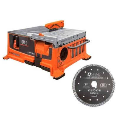 iQ228CYCLONE 7 in. Dry Cut Table Top Tile Saw + FREE Hard Material Blade