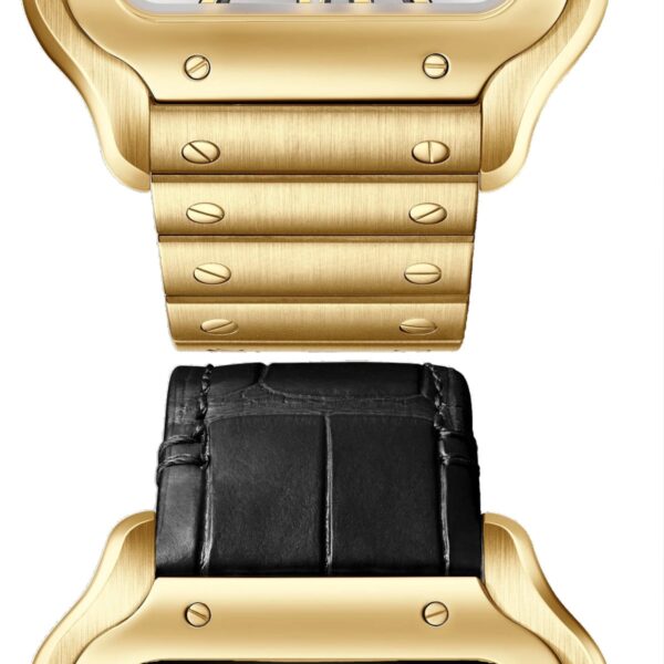Cartier WHSA0042 Santos de Cartier Yellow Gold Skeleton Dial Large - Image 2