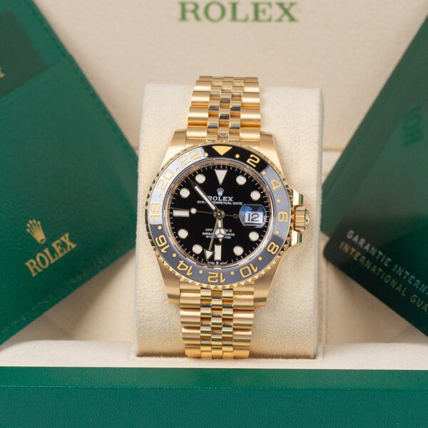 Rolex GMT-Master II 126718GRNR Black Dial 40mm Yellow Gold - Image 2