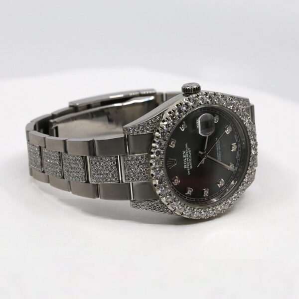 Rolex 126300 Datejust 41mm Customized with Diamonds Watch - Image 5