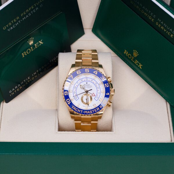 Rolex 116688 Yacht-Master II 44mm Mercedes Hands Mens Watch - Image 2