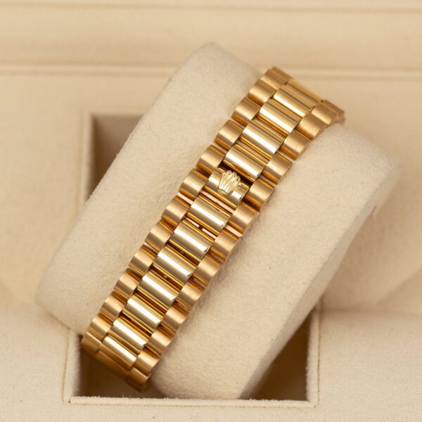 Rolex 36mm 18038 Day-Date 18K Yellow Gold Champagne Diamond Dial Watch - Image 6