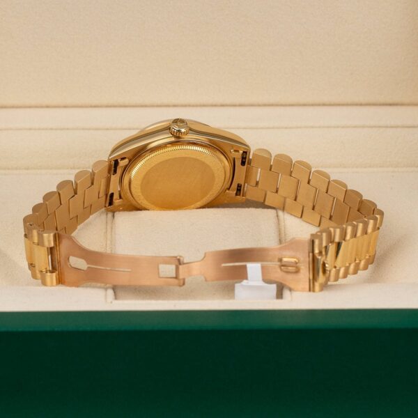 Rolex 36mm 18038 Day-Date 18K Yellow Gold Champagne Diamond Dial Watch - Image 5