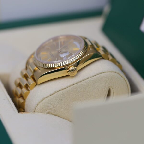 Rolex 36mm 18038 Day-Date 18K Yellow Gold Champagne Dial Watch - Image 3