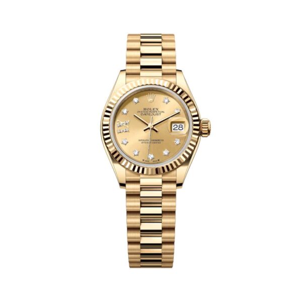 Rolex Lady Datejust 279178-0013 Champagne Diamond Dial