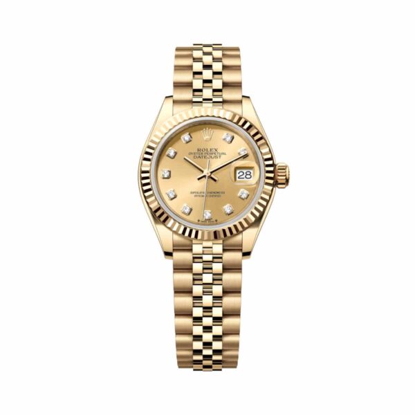 Rolex Lady Datejust 279178-0024 Champagne Diamond Dial