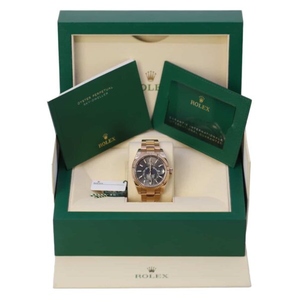Rolex Sky-Dweller 326935-0007 Everose Gold Dark Rhodium Index Dial Watch - Image 2