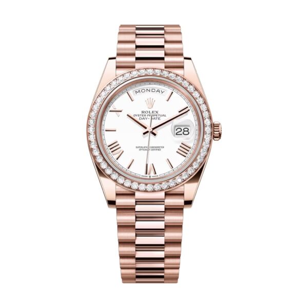 Rolex Day Date 228345rbr-0012 White Roman Dial